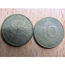 1989g 10 Pfennig Germany Coin