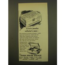 1961 Saks Fifth Avenue Jewelry Case Advertisement