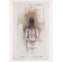 Alberto Giacometti Caroline Tate Gallery London Painting Postcard
