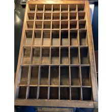Typeset Wooden Drawer 16 1/2 x 10 3/4"-14 Point Chelt Bold Italic