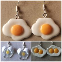 Fun Egg Earrings Silver Plated Hooks
