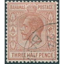 Bahamas 1934 1½d brown-red SG117 used