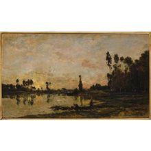 sunset-on-the-oise-1865 Poster Canvas Movie Film Print A0 A1 A2 A3 A4 A5 A6 Art