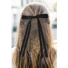 Black Ribbon Bowknot Hair Clip