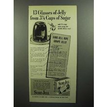 1945 Sure-Jell Pectin Ad - 13 Glasses of Jelly