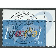 GER 2001 300pf '50TH ANN OF GOETHE INSTI '(CORNER MARGIN) FINE USED (EBID49-464)
