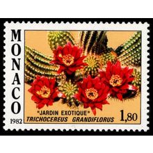 Monaco 1982 Flowers, Cactus, Exotic Gardens, MNH / UNM