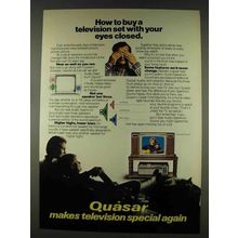 1978 Quasar Television Ad - Buy With Your Eyes Closed