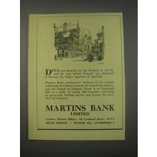 1949 Martins Bank Ad - Deva was founded by the Romans in A.D. 48