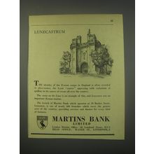 1949 Martins Bank Ad - Lunecastrum