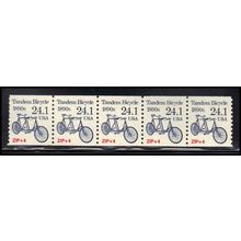 2266 24.1c Tandem Bicycle Very Fine MNH Dry Gum PNC 1/5 X1341