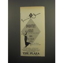 1951 The Plaza Hotel Ad - The new Persian Room Dorothy Shay