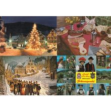 Schwarzwald Grimms Fairy Tales Girl Fashion Food German 4x Postcard s