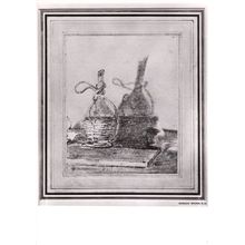 Richard Wilson Study Of An Italian Wine Flask Painting Postcard