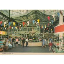 Weighing Scales At Jersey Exhibition Rare 1980s Postcard