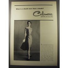 1953 Celanese Acetate Ad - When is a sheath more than a sheath?
