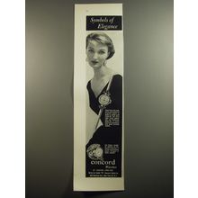 1954 Concord Watches Ad - Symbols of elegance