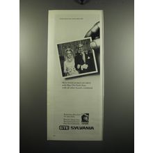 1972 GTE Sylvania Blue Dot Flash cubes Ad - More bridal pictures are taken