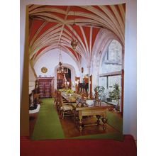 DINING HALL PALACE HOUSE, BEAULIEU, Hampshire unused postcard dated 1971 =