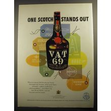 1956 Vat 69 Scotch Advertisement - One scotch stands out