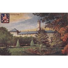 Homburg Gruss Aus Style Art German Painting Antique Postcard