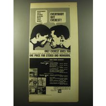 1960 Everest Records Ad - Everybody says stereo albums must cost more!