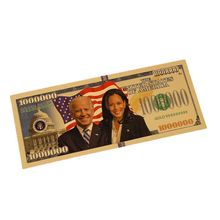 Joe Bidden Kamala Harris Tandem 24k Gold Plated Bill Collectible Banknotes fo...