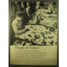 1961 Crane's Paper Ad - Haggle on Crane's
