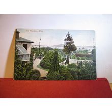 TEA GARDENS, KIRN, DUNOON, Argyllshire, used antique postcard Hartmann 1907 pm =