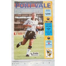 1992 programme Port Vale v. Exeter City