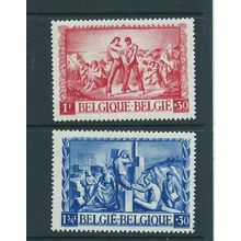 belgium stamps 1945 sg1114 sg 1145 war victims relief fund mnh