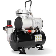 Timbertech Airbrush Compressor, High-Performance Single-Piston Oil-Free Mini Com