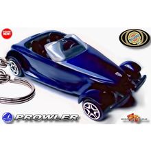 VERY RARE KEYCHAIN MULHOLLAND EDITION BLUE PLYMOUTH PROWLER