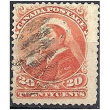 Canada 1893 SG115 20c Vermillion Good+ Used .