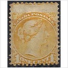 Canada 1878 SG75 1c Bright Yellow Mounted Mint (slight toning) .. .