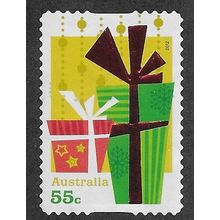 AUS 2012 55c (S/A) 'CHRISTMAS' ( FOIL) FINE USED (EBID66-769)