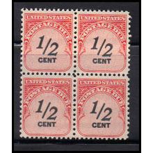 J88 1/2c Postage Due Fine MNH Blk/4 O7046