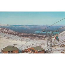 Shieling Restaurant Cairngorms Chairlift Aerial Welsh Postcard Incl Hand Stamp