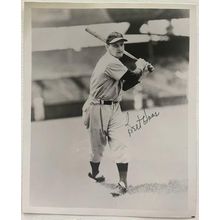 Bert Haas (d. 1999) Signed Autographed Vintage Glossy 8x10 Photo Cincinnati Reds