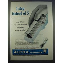 1946 Alcoa Aluminum Ad - 1 Step Instead of 5