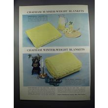 1953 Chatham Easthampton and Warmweav blankets Ad