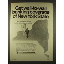 1963 Marine Midland Banks Ad - Get wall-to-wall banking coverage
