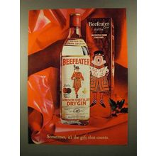 1975 Beefeater Gin Ad - The Gift That Counts