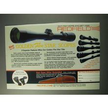 1986 Redfield Scopes Ad - Golden Five Star
