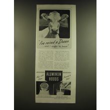 1939 Aluminum Company of America Aluminum hoods Ad - I've raised a dozen