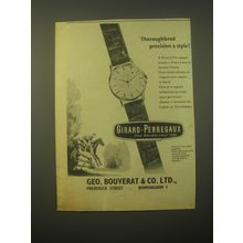 1965 Girard-Perregaux Watches Ad - Thoroughbred precision & Style