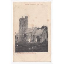 St Mary's Church Nether Stowey Postcard Somerset Publisher Herbert H Hole