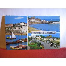 multiview, BROADSTAIRS, KENT used vintage postcard by Constance =