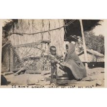Dhulia West Khandesh Africa Child Refusing Bathing Old Postcard