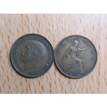 GB 1927 George V Farthing Coin